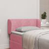 vidaXL Kopfteil Ohr Rosa 40 x 23 x 6 cm Samt