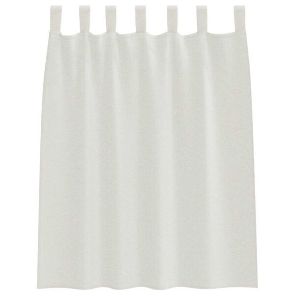 vidaXL Voile-Vorhang mit Vorhängen 2 pcs Creme 140 x 140 cm Polyester