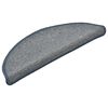 vidaXL Stufenmatten 15 Stk. 56x17x3 cm Hellgrau und Blau Halbrund