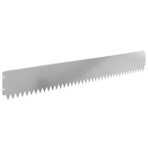vidaXL Raseneinfassung 20 pcs 103 x 15 cm Stahl Silber