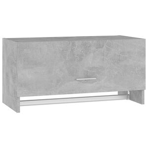 vidaXL Kleiderschrank Betongrau 70x32,5x35cm Holzwerkstoff