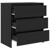 vidaXL Sideboard Schwarz Eichen-Optik 70x41x75 cm Holzwerkstoff