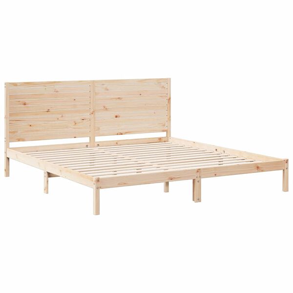 vidaXL Massivholzbett Extra Lang ohne Matratze 180x210 cm