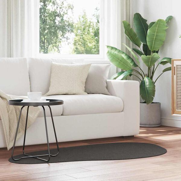 vidaXL Teppich HUARTE Anthrazit 80 x 150 cm Polyester