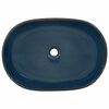 vidaXL Aufsatzwaschbecken Braun und Blau Oval 59x40x14 cm Keramik