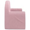 vidaXL Kindersofa 2-Sitzer Rosa Weich Pl&uuml;sch