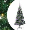 vidaXL K&uuml;nstlicher vorbeleuchteter Weihnachtsbaum Gr&uuml;n 120 cm