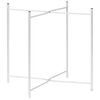 vidaXL Beistelltisch Silbern 40x40x41 cm Glas