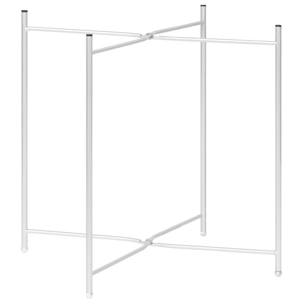 vidaXL Beistelltisch Silbern 40x40x41 cm Glas