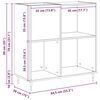 vidaXL Schallplattenschrank mit Regal Artisan-Eiche 85 x 38 x 89 cm