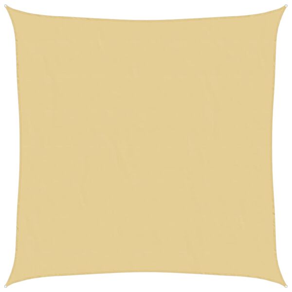 vidaXL Sonnensegel Sandfarbe 7x7 m 100% Polyester Oxford