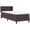 vidaXL Boxspringbett mit Matratze Dunkelbraun 80 x 200 cm Stoff
