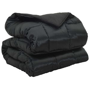 vidaXL Winterbettdecke 135 x 200 cm 450 g/m&sup2; Schwarz