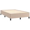 vidaXL Boxspringbett Matratze Cappuccino-Braun 120x190 cm Kunstleder
