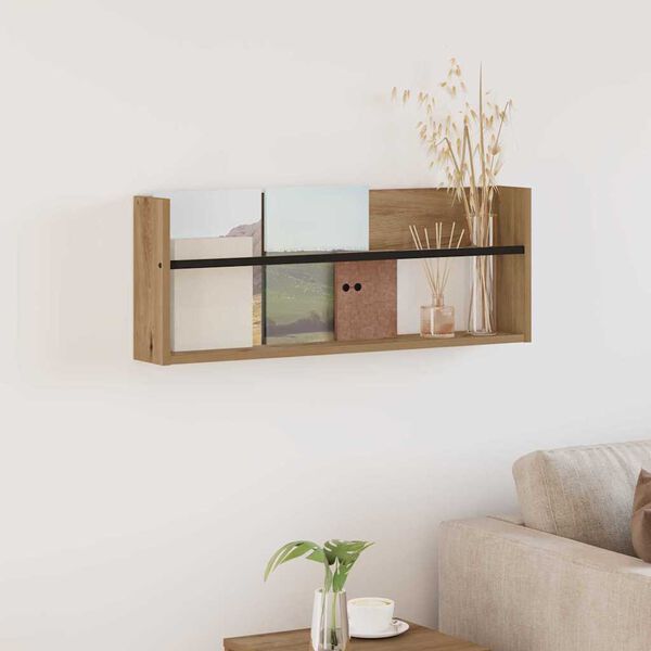 vidaXL Magazinregal Artisan-Eiche 80 x 12 x 30 cm Holzwerkstoff