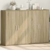 vidaXL Sideboards 2 Stk. Sonoma-Eiche 60x31x84 cm Holzwerkstoff