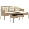 vidaXL Gartensofa-set mit Kissen 2 pcs Poly-Rattan
