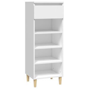 vidaXL Schuhschrank Wei&szlig; 40x36x105 cm Holzwerkstoff