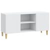 vidaXL TV-Schrank 102 x 34,5 x 50 cm Wei&szlig; Holzwerkstoff