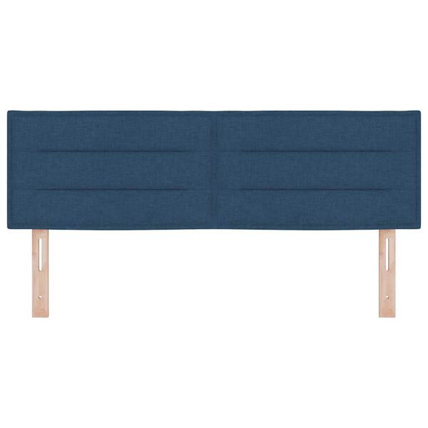 vidaXL Kopfteil mit Kopfteil Blau 160 cm Kunstleder