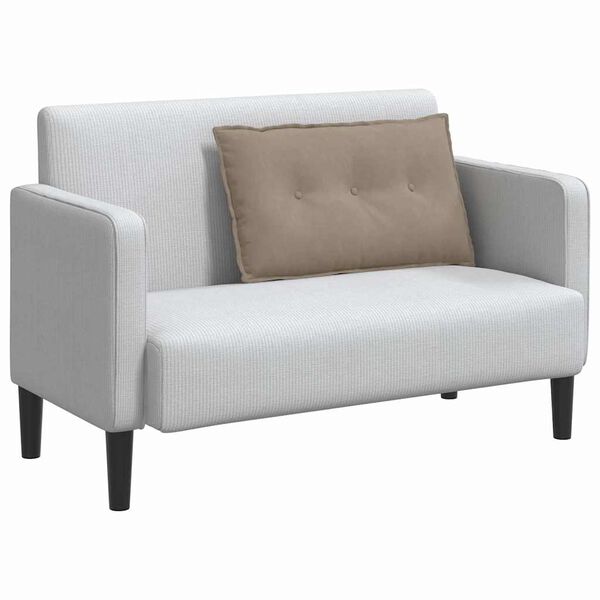 vidaXL R&uuml;ckenkissen Taupe 80 x 50 cm Mikrofaserstoff