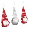 vidaXL Weihnachtswichtel-Set 3 stk. Rot und Grau 10 x 18 cm Polyester