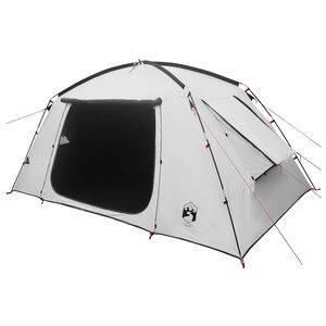 vidaXL H&uuml;tten-Zelt 6 Personen Wei&szlig; Blackout Polyester