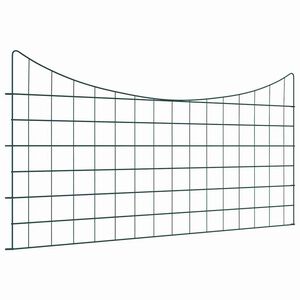 vidaXL Teichzaun Set 5 pcs Gr&uuml;n 100 x 50 cm Stahl