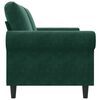 vidaXL 2-Sitzer-Sofa Dunkelgrün 140 cm Samt