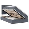 vidaXL Aufbewahrungsbett mit Matratze Dunkelgrau 120 x 190 cm Samt