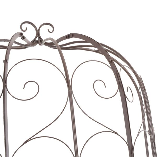 vidaXL Gartenbank 95 cm Eisen Antik Braun