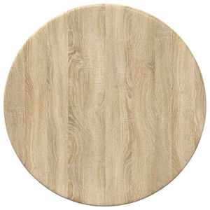 vidaXL Tischplatte &Oslash; 30 x 1,5 cm Rund Holzwerkstoff Sonoma-Eiche