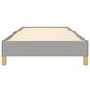 vidaXL Bettgestell ohne Matratze Hellgrau 90x200 cm Stoff