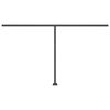vidaXL Markise Manuell Einziehbar mit LED 400x350 cm Anthrazit
