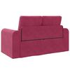 vidaXL Schlafsofa 60cm Weinrot Samt