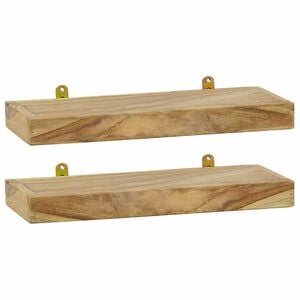 vidaXL Wandregale 2 Stk. 40x15x4 cm Massivholz Teak