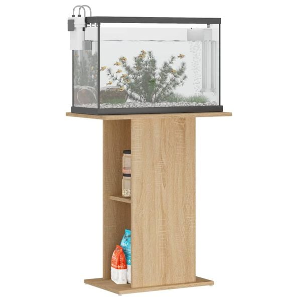 vidaXL Aquariumst&auml;nder Sonoma-Eiche 60,5 x 36 x 72,5 cm Holzwerkstoff