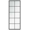 vidaXL Wandspiegel Schwarz 100x40 cm Metall