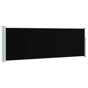 vidaXL Ausziehbare Seitenmarkise 100&times;300 cm Schwarz