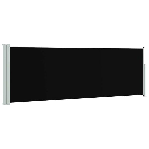 vidaXL Ausziehbare Seitenmarkise 100&times;300 cm Schwarz