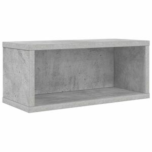 vidaXL CD Aufbewahrungsregal Betongrau 40 x 17 x 17 cm Holzwerkstoff