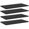 vidaXL B&uuml;cherregal-Bretter 8 Stk. Schwarz 60x30x1,5 cm Holzwerkstoff