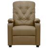 vidaXL Relaxsessel Elektrisch Cappuccino-Braun Kunstleder