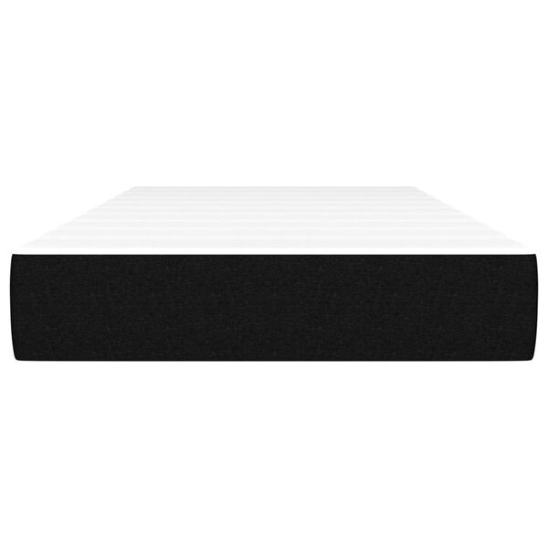 vidaXL Taschenfederkernmatratze Schwarz 90x200x20 cm Stoff