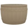 vidaXL 3-in-1 Gartenbox Hellbraun Polypropylen