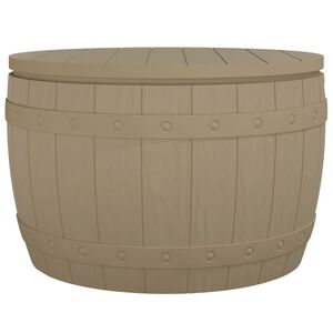 vidaXL 3-in-1 Gartenbox Hellbraun Polypropylen