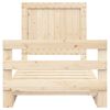 vidaXL Massivholzbett mit Kopfteil 100x200 cm Kiefer