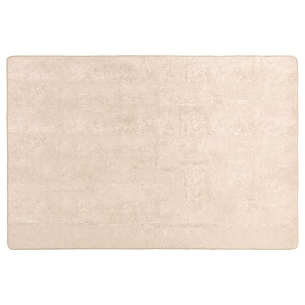 vidaXL Teppich Druck Creme 170 x 120 cm Polyester und PVC