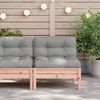 vidaXL Gartensofa ohne Armlehnen mit Kissen Massivholz Douglasie
