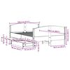 vidaXL Massivholzbett ohne Matratze 140x190 cm Kiefernholz